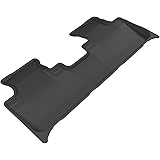 3D MAXpider Second Row Custom Fit All-Weather Floor Mat for Select Lexus RX/ RX Hybrid Models - Kagu Rubber (Black)