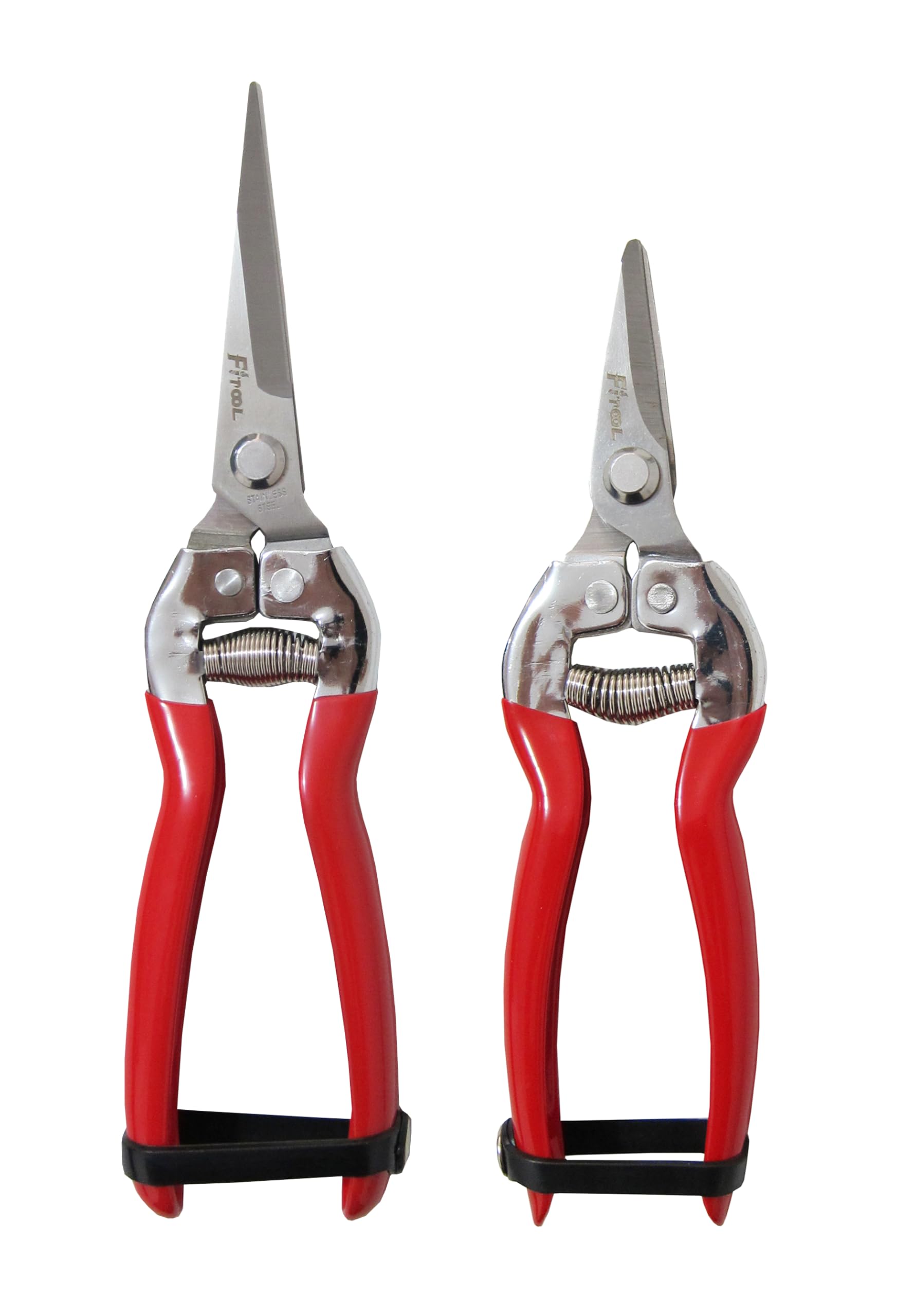 Florist Scissors, Potted Plants Bonsai Pruning Snip, Stainless Steel Serrated Blade, for Arranging Flowers, Trimming Plants and Harvesting Herbs, Vegetables, Fruits Picking Shears 2-Pack