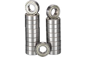 HiPicco 683ZZ Deep Groove Ball Bearings, ID 3mm x OD 7mm x Width 3mm Miniature Bearings, Double Metal Shielded Ball Bearing C