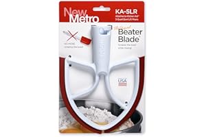 NEW METRO DESIGN New Metro KA-5LR Original Beater Blade Works w/ Most KitchenAid 5 Qt Bowl-Lift Stand Mixers, Red