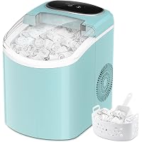Ice Maker Machine for Countertop with Self-Cleaning, Portable Electric Ice Machine, 9 Cubes Ready in 7 Mins, 26 lbs in…