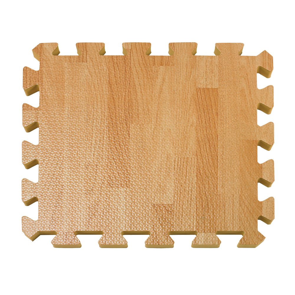 wood grain foam playmat