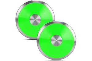 YIXINLOMYY 1 kg Sports Training Discus 2 Pcs for Girls Boys School Track and Field, 1kg Nylon Discus with Steel Rim and Center, Men Women Discuses Outdoor Practice Throwing