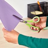 Amazon Basics Stainless Steel Scissors Comfort Grip 2 Pack 20 cm PVD Coated view 2