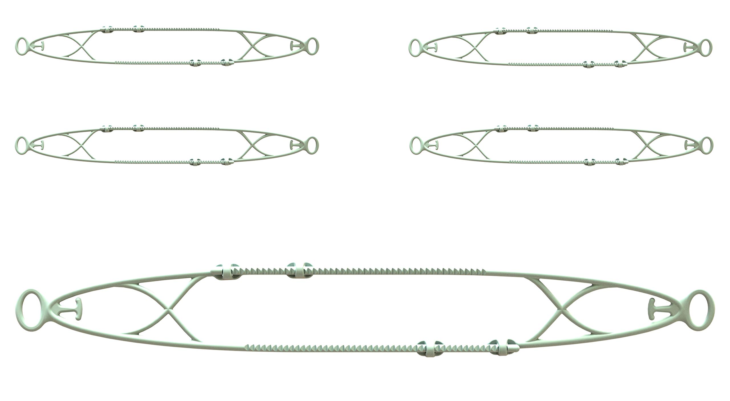 Ehmann Comfort-Fix Mask Holder, 5 Pieces, Adjustable for Every Head and mask Size, Suitable for Spectacle wearers, to Avoid Pressure Marks from face Masks Behind Ears, Colour: Anthracite