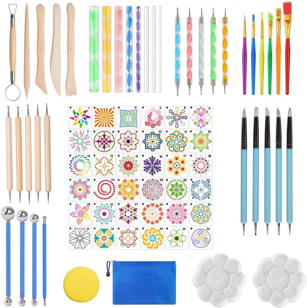 78pcs Mandala Painting Kits, Mandala Dotting Tools Set DIY Mandala Art