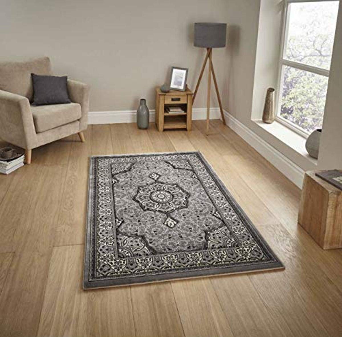 Rugs Direct Rug, Polypropylene, Grey, 160cm x 230cm