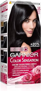 Garnier Color Sensation 3 Pack Permanent Hair Dye Ultra Black 1.0 view 2