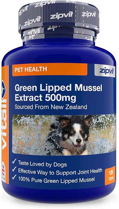 Zipvit Green Lipped Mussel for Dogs Joint Support 120 Tablets