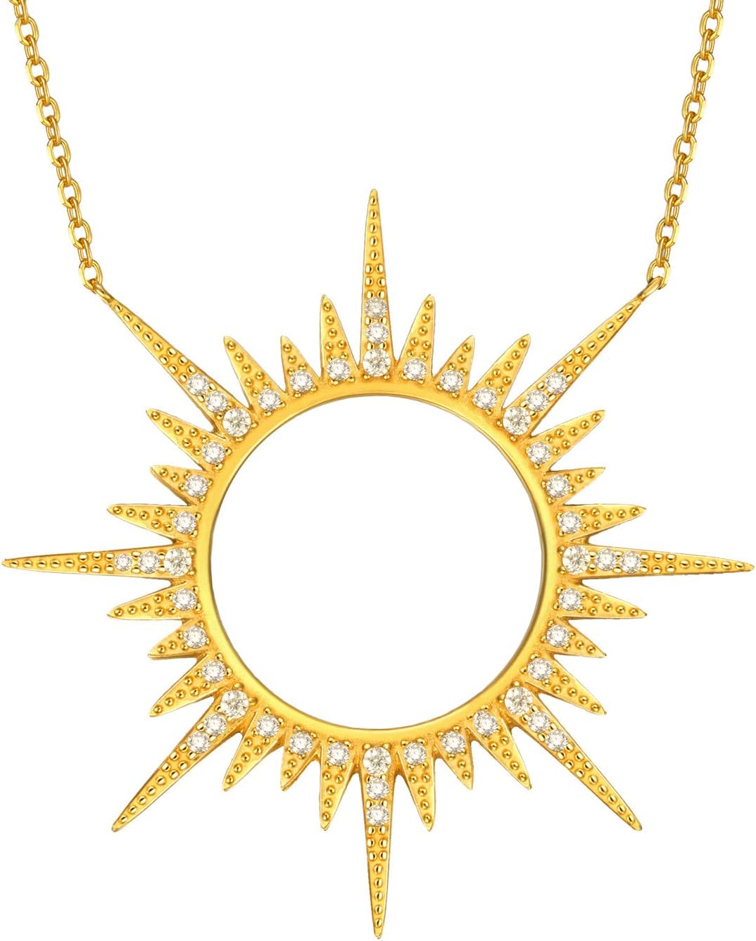 Sun pendant gold online Outlet