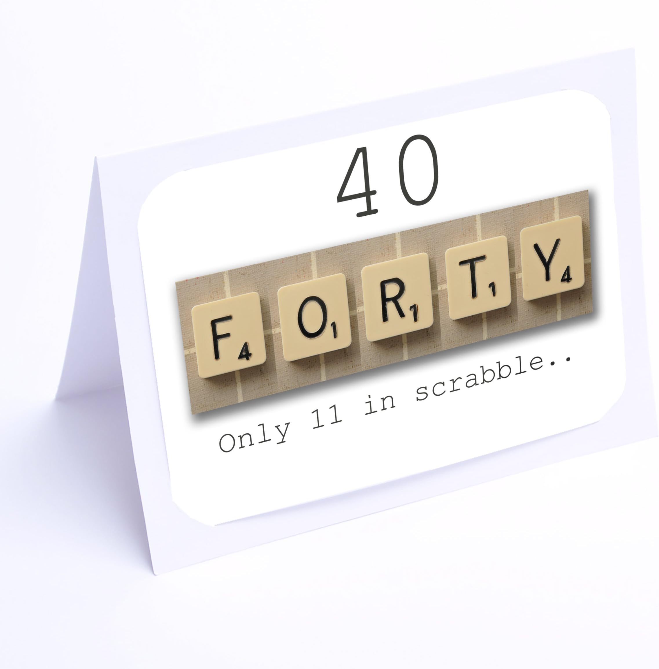 Birthday Card Scrabble (40th Birthday Card)