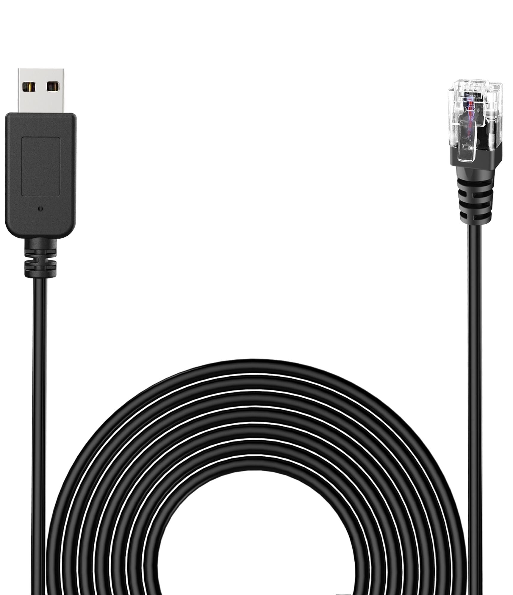 Photo 1 of Radar Detector Cable, with USB to RJ11 Plug,for Escor t Valentine One Unide n Beltronics Cobr a Radar Detector,Replacement Power Cable for Radar Detectors(RJ11-9.84ft)