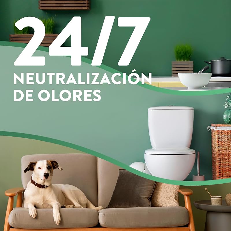 Active Fresh Automatic Spray Sem Aerossol - ambientador caseiro neutralizador de odores com fragrância Nenuco, 2 vezes mais óleos essenciais - Recarga (228ml), até 70 dias de duração