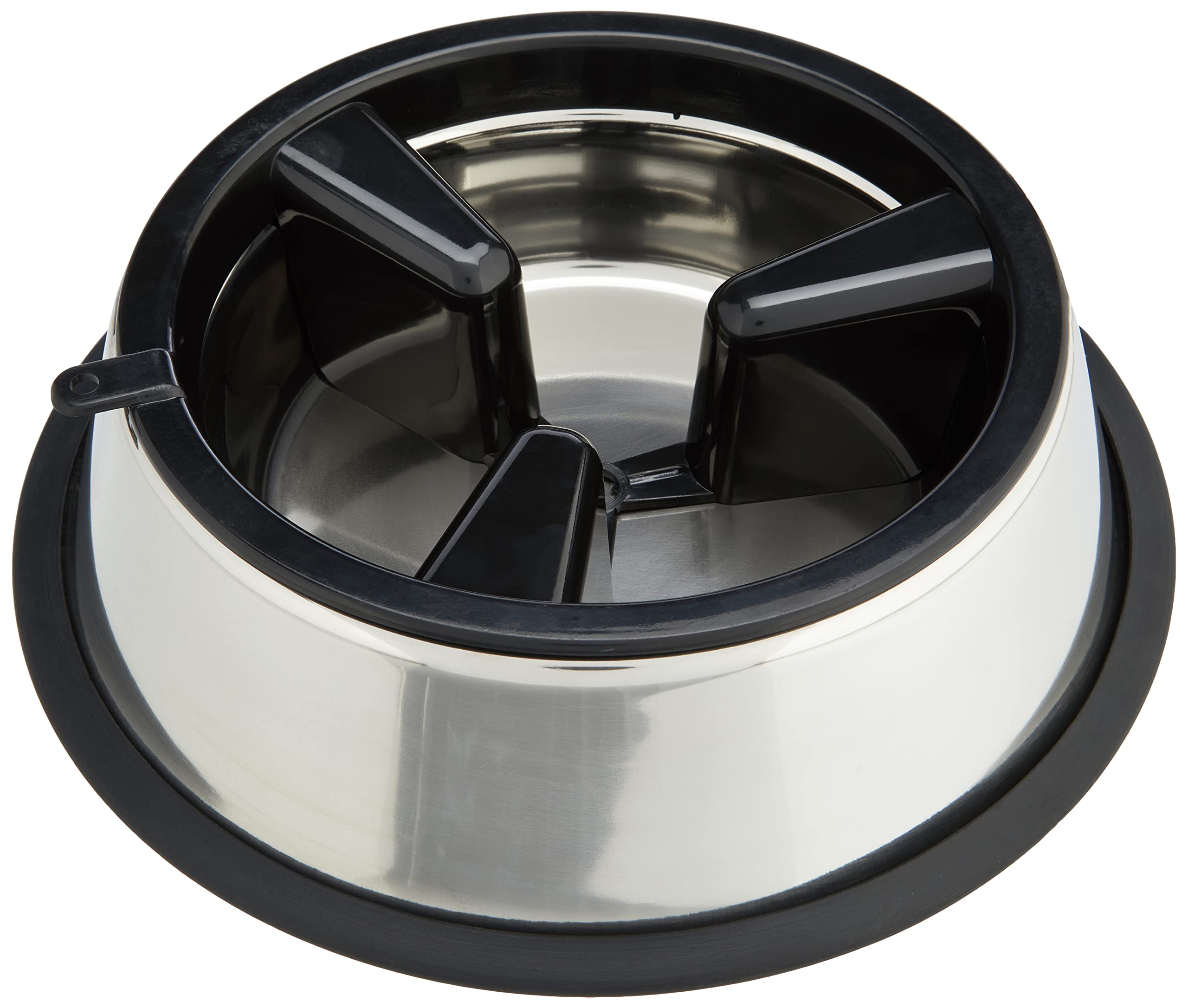 CROCI Steel Bowl Slow Eating 2in1, 27 cm,