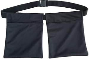 HAPIPOPPY Mastectomy Drain Pouch Drain Holder After Tummy Tuck Drainage Belt Bag with Center Divider for JP Bulbs Breast Nephrostomy Cancer Post Surgical Reconstruction Recovery Surgical Pocket Mesh Black