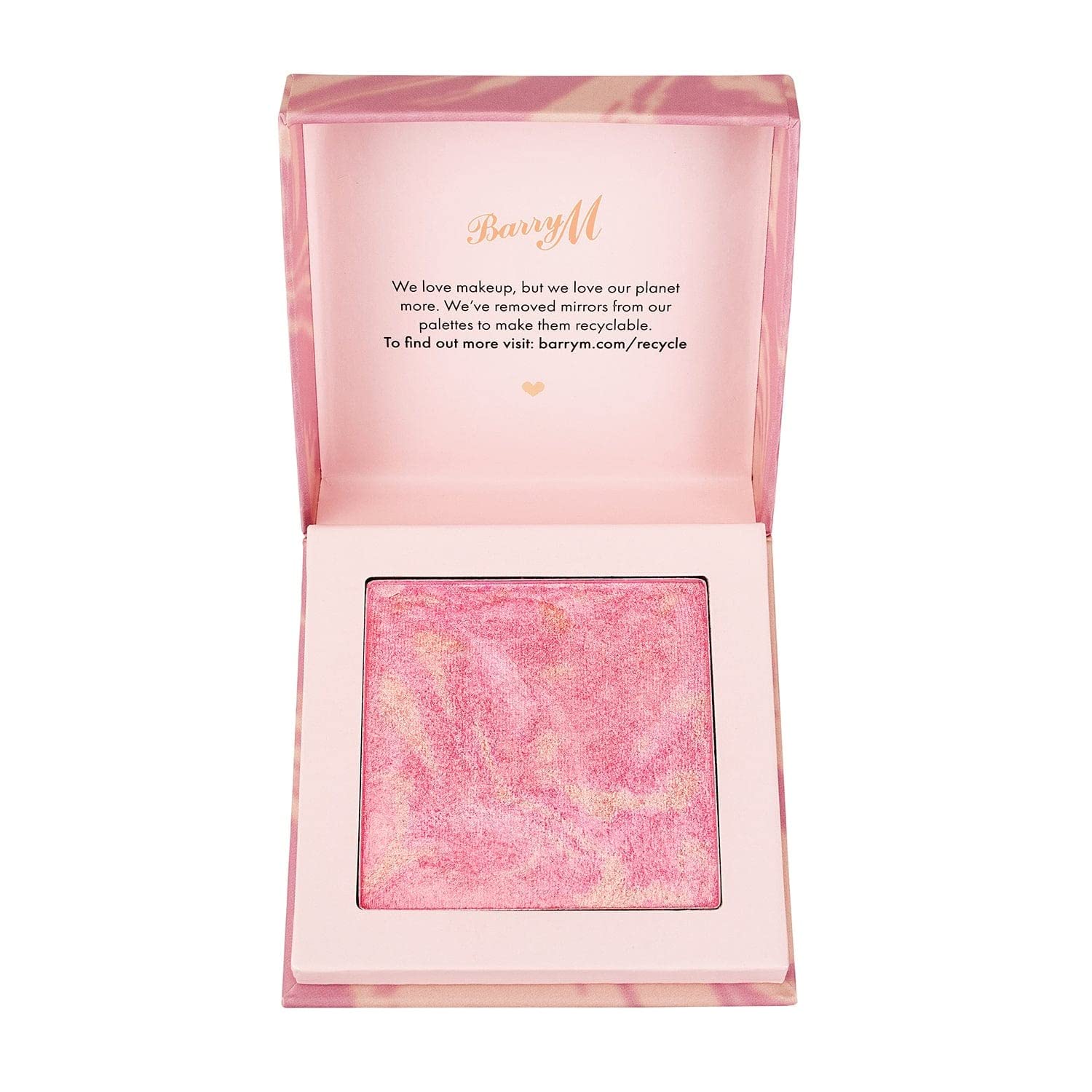 Barry M Heatwave Baked Marbled Blush, in Shade Pink Coastal