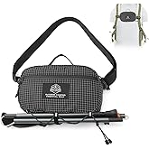 Ultralight Fanny Pack Large Crossbody Belt Bag for Men & Women Compact Waist Pack with Zipper Pockets for Essentials Expandable External Carry for Outdoor Travel & Everyday