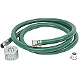 Eastrans Discharge Hose Pump Kit Includes 2" x 20' Green PVC Suction Hose, Steel Round Hole Suction Strainer and Type A Cam and Groove Adapter