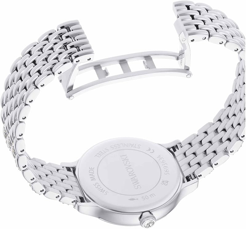 Imber Orologio, con Cristalli Cry, Swiss Made, Meccanismo al Quarzo, Impermeabile Fino a 50 m, Finitura in Acciaio Inossidabile, 31 x 31 mm, 8 mm, 14,3-16,6 cm, 1,4 cm