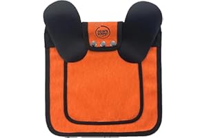 DOWN UNDER OUTDOORS Extra Large Chicken Saddle with Adjustable Straps for Very Large Hens, Chicken Apron, Poultry Saver, Pet Supplies, Including Shoulder Cover (Orange)