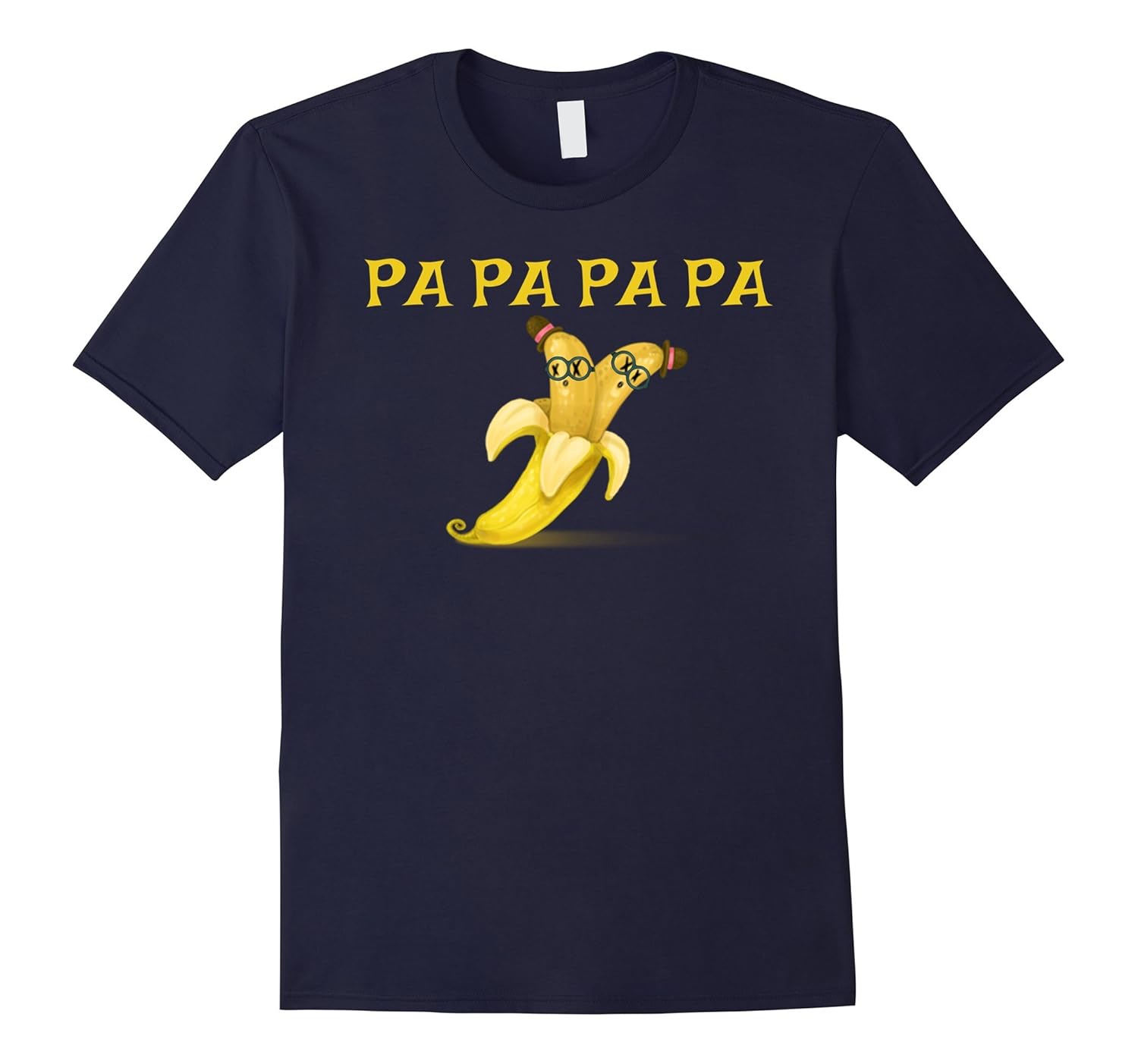 Papa banana dad pair funny tshirt-ANZ