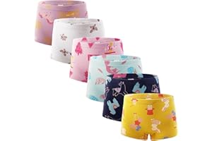 Boboking Soft Cotton Girls' Panties Boyshort Little Girls' Underwear Toddler Undies