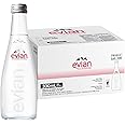 Evian (Non-Sparkling) Natural Spring Water, 11.1 Fl Oz (20 Glass Bottles)