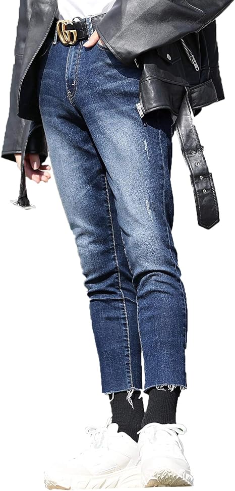 Amazon G O C ジーオーシー クロップド スキニーデニムパンツ メンズ スリムテーパード ストレッチ デニム ジーンズ 通販