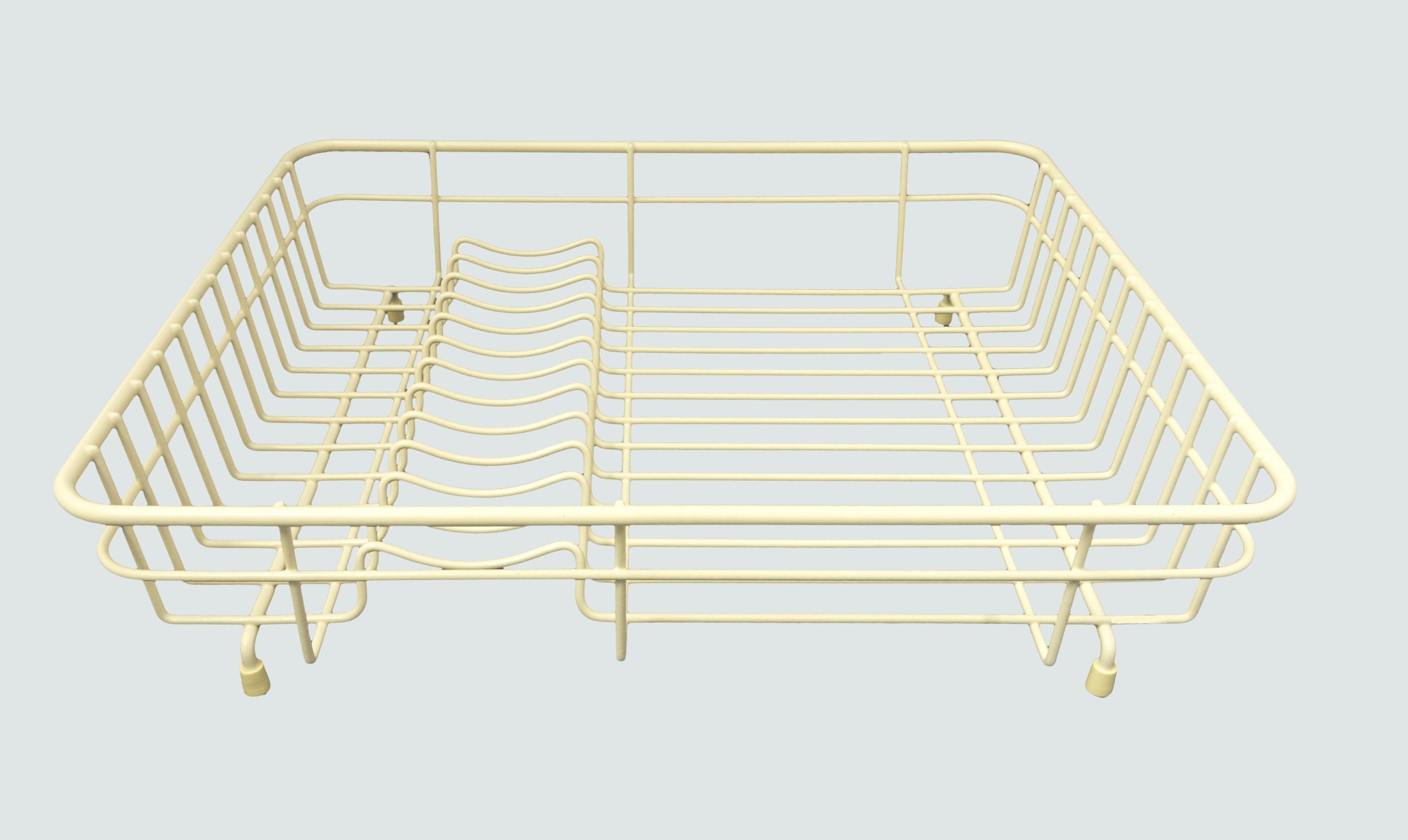 Delfinware 2011 CRM Dish Drainer, Metal, Cream, 43 x 36.5 x 10.5 cm