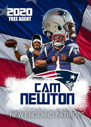 Amazon Com 2020 Cam Newton First New England Patriots Card Collectibles Fine Art
