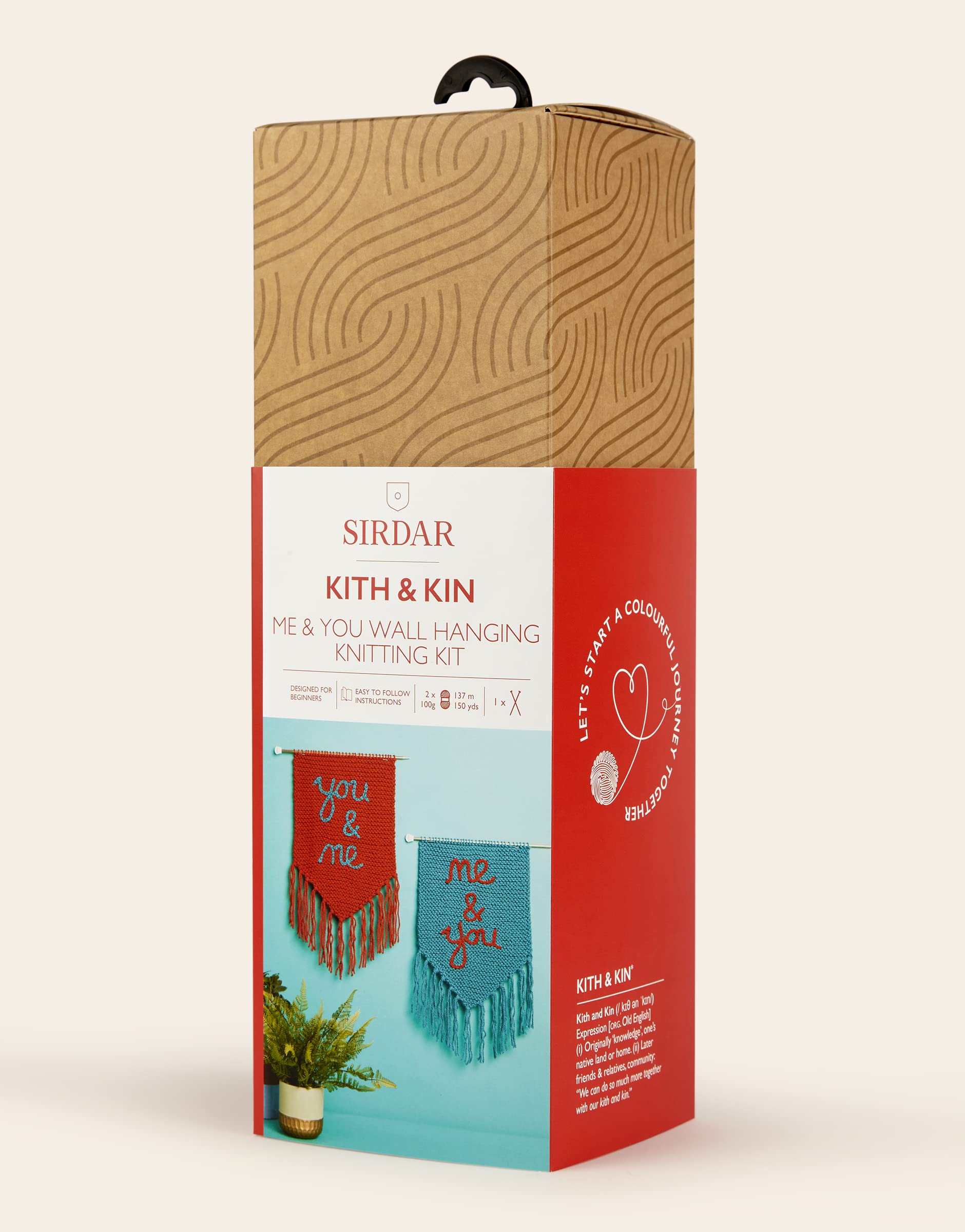 Sirdar Kith & Kin, Me & You Wall Hanging Knitting Kit