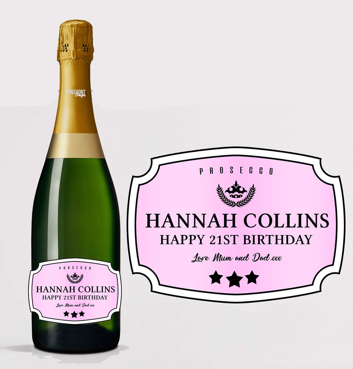 Personalised Prosecco Bottle Label Custom Any Wording Amazon co uk personalised-prosecco-bottle-label-custom-any-wording-amazon-co-uk