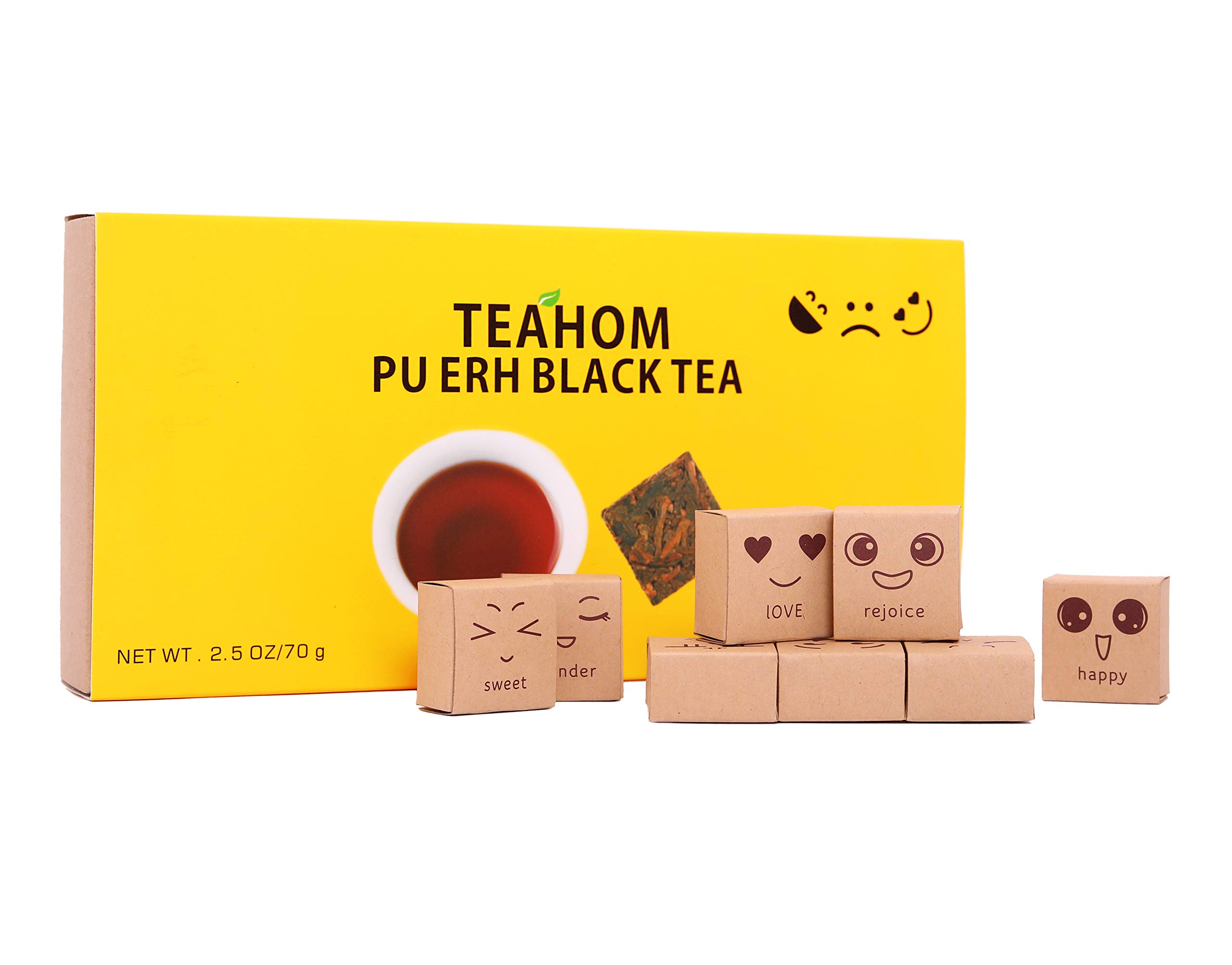 Chinese Tea Puerh,Yunnan Pu-erh Tea Cake-premium Mood Original Ripe Pu\'erh Tea,Pu-erh Fermented Bulk Black Tea,Loose Leaf Aged Pu Erh Tea-delicious In Non-gmo Shu Puerh China Tea 10 Count