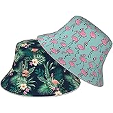 Hat Reversible Fisherman Hats Double Sided Wearing for Women Men Boys Girls