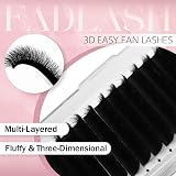 FADLASH Triple Layer Easy Fan Lashes 0.05mm D Curl 14-18mm Mixed Tray view 2
