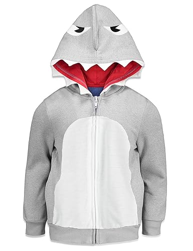 Little Hand Boys Autumn Shark Hooded Sweatshirt Zip Hoodies with