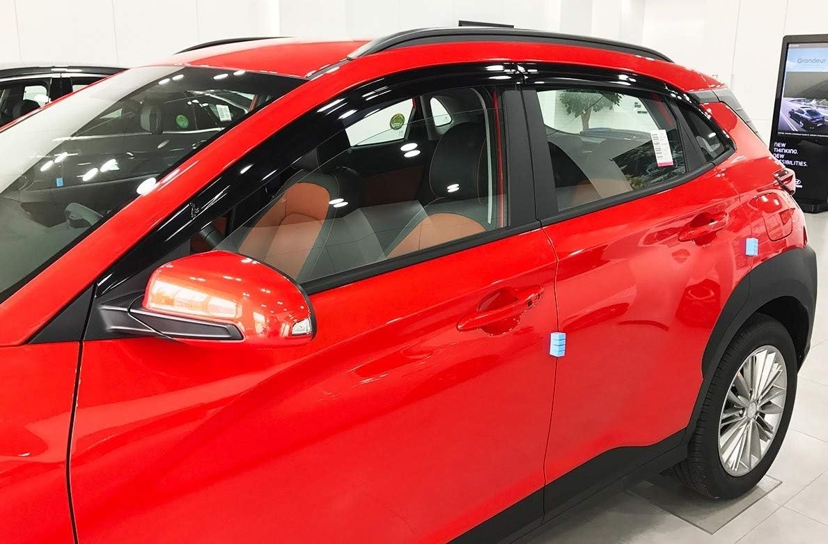 Autoclover Wind Deflectors Set for Hyundai Kona 2017+ (6 pieces) BigaMart