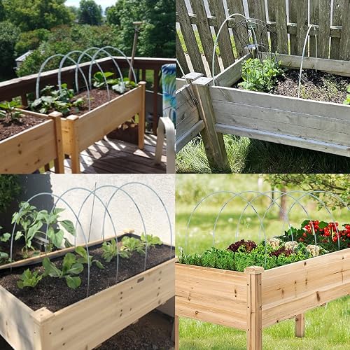thumbnail image 2 of 25pc Garden Hoop Set - 17" Fiberglass Tunnel Frame With Clips For Raised Beds 2 of 13