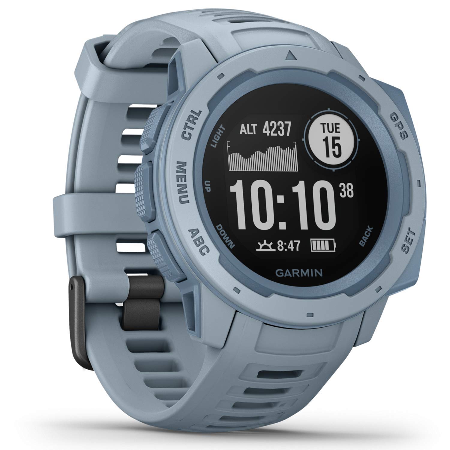 Garmin [ Renewed ] Instinct (45mm), Rugged GPS Smartwatch, Built-in Sports Apps, Ultratough Design Features, Sea Foam (Renewed)