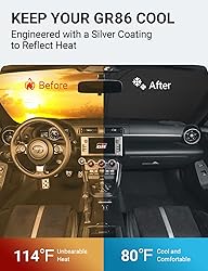 Proadsy 2024 Upgrade Front Windshield Sun Shade