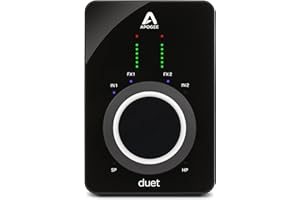 Apogee Duet 3-2 Channel USB Audio Interface for Recording Mics, Guitars, Keyboards on MAC and PC - Great for Recording, Streaming, and Podcasting, Runs Apogee DSP Plugin