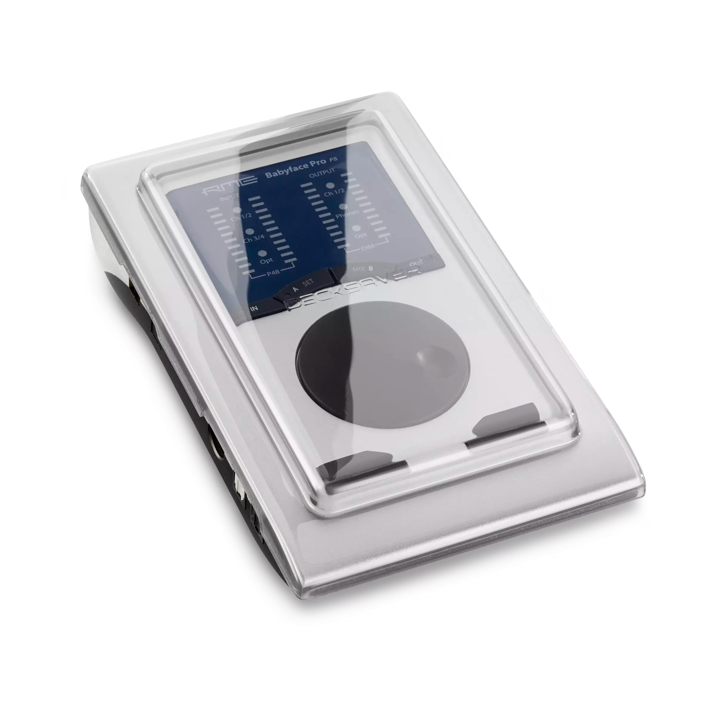 Decksaver Cover for RME Babyface Pro FS & MADIface Pro - Super-Durable Polycarbonate Protective lid in Smoked Clear Colour, Made in The UK - The Producers' Choice for Unbeatable Protection