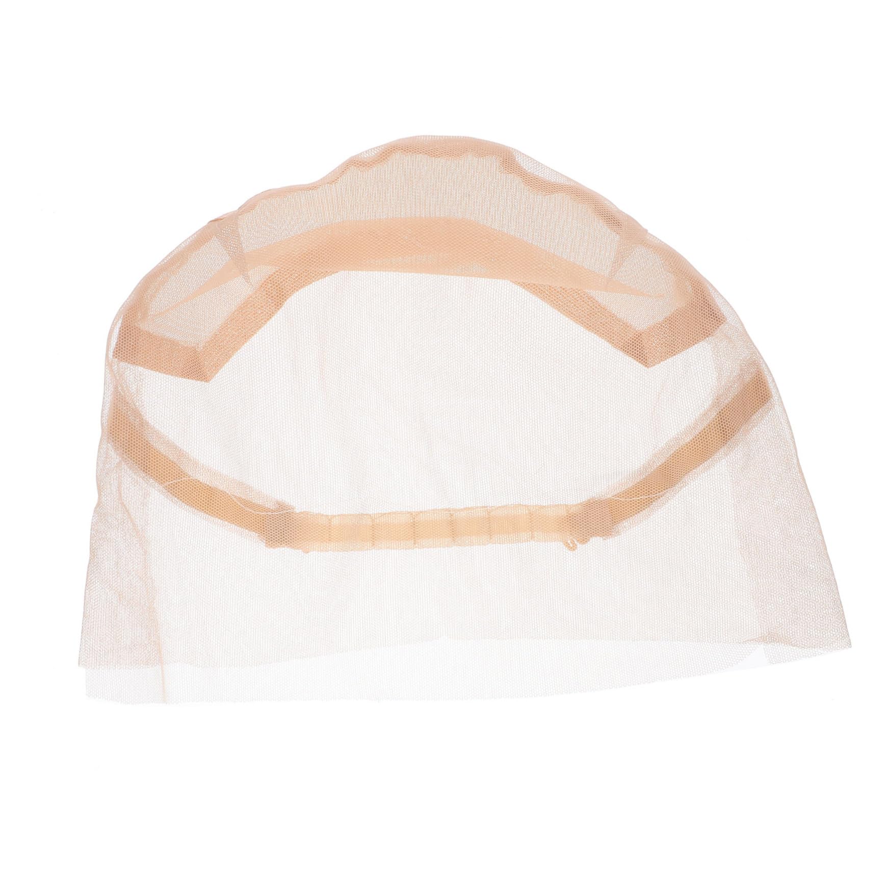 Healifty Adjustable Front Lace Wig Cap for Wig Making with Elastic Hair Net and Stretch Strap Comfortable Fit Mesh Hat 10.63X7.48 Inch