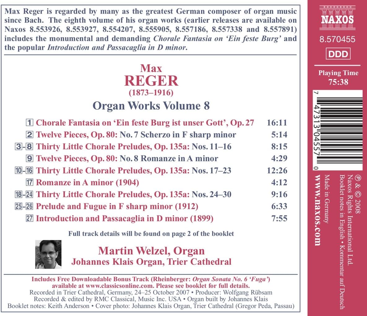 Max Reger: Introduktion und Passsacaglia in d moll - Image 3
