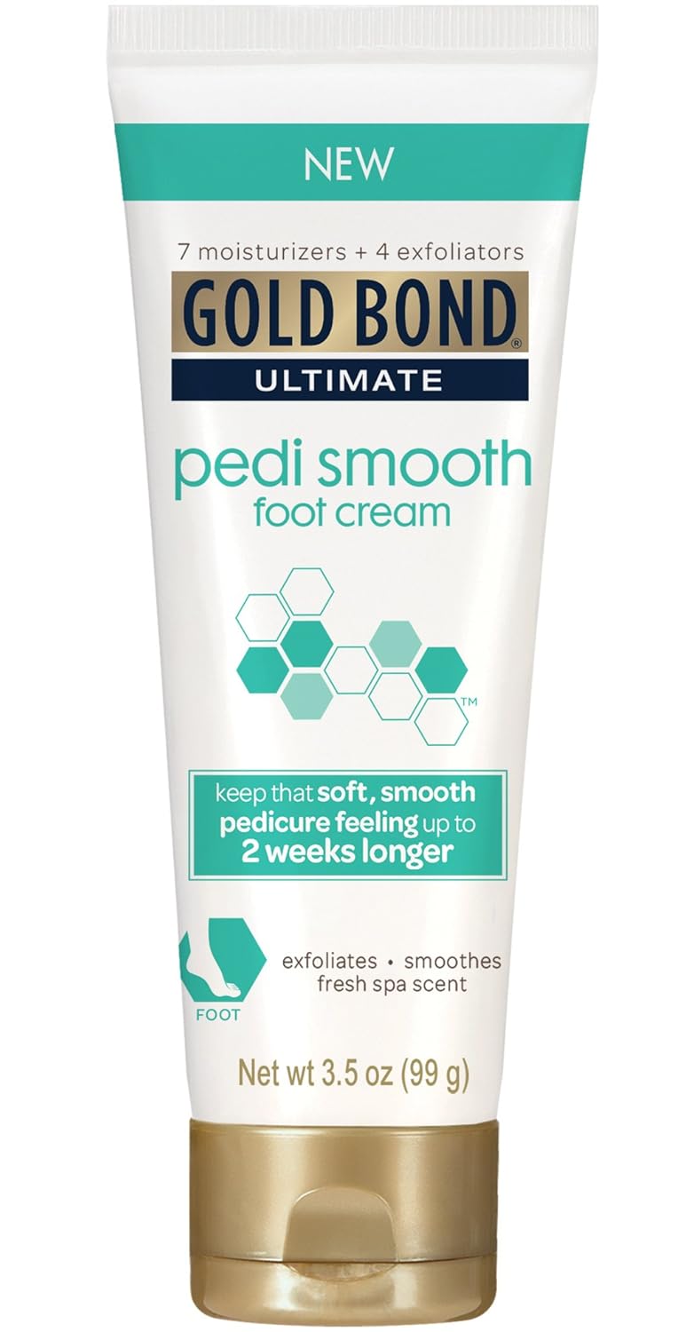 Gold Bond Ultimate Softening Foot Cream with Shea Butter, 4 Ounce, Leaves Rough, Dry, Calloused Feet, Heels, and Soles Feeling Smoother and Softer. Includes Vitamins A, C, E, and Silk Amino Acids.: Health & Personal Care