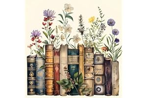 EIBEILI Diamond Art Kits for Adults, Book 5D Diamond Painting Kits for Beginner DIY Gem Art Full Drill Diamond Dots for Home Wall Decor Gifts 12x12inch