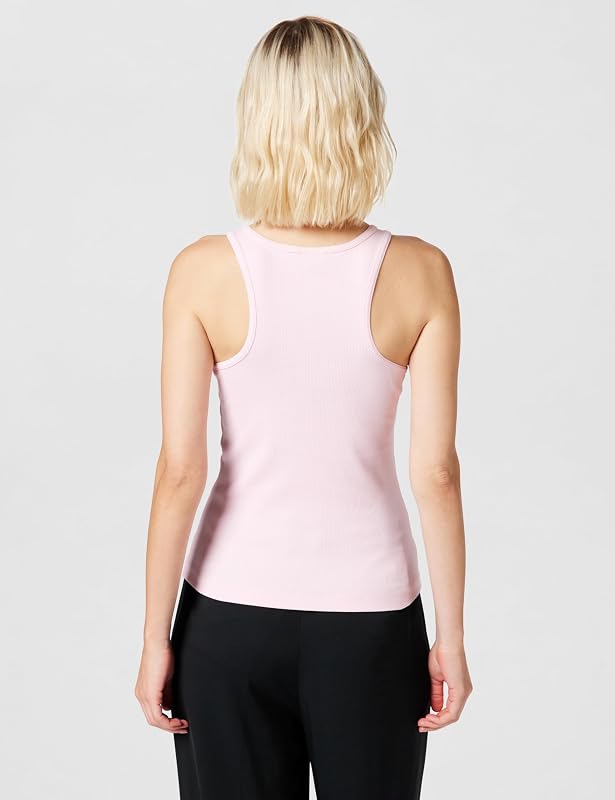 Damen Ribbed Logo Tank Märchen L