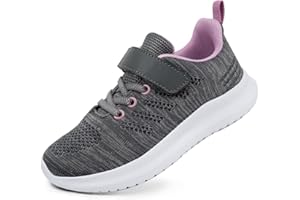 Toandon Girls Boys Kids Lightwight Breathable Athletic Sport Sneakers
