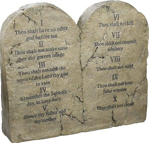 Amazon Co Jp モーゼ 十戒 石板 オブジェ キリスト教 プロテスタント 旧約聖書 ホビー 通販