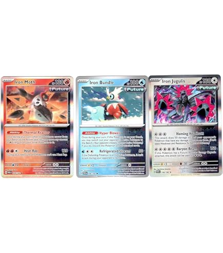 Amazon.com: Iron Leaves – Iron Crown – Iron Boulder – Legendary Future  Pokemon Card Lot – 019/167 Surging Spark Twilight Masquerade : Toys & Games